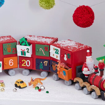 How to Make a Colourful Advent Train
