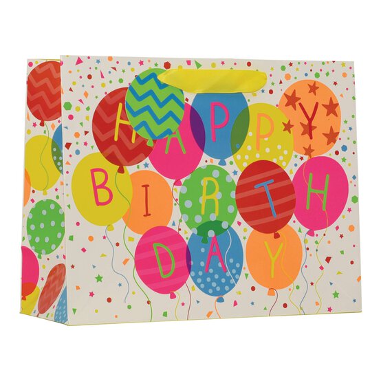Birthday Balloon Gift Bag 22cm x 26cm image number 1