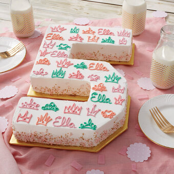 How to Make a Princess Number Cake