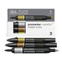 Winsor & Newton Metallic Tones Promarkers 3 Pack image number 5