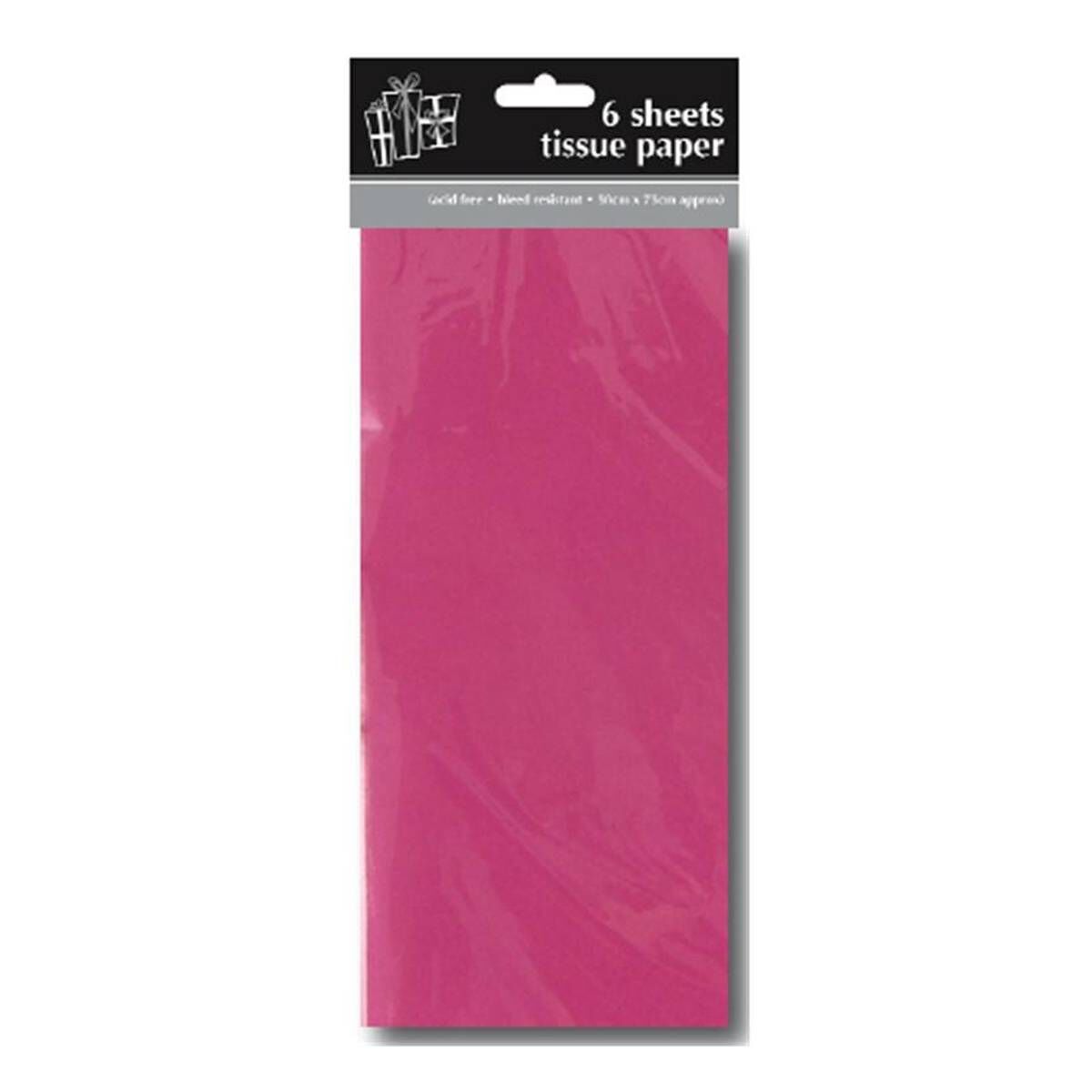 Fuchsia Tissue Paper 6 Sheets Hobbycraft