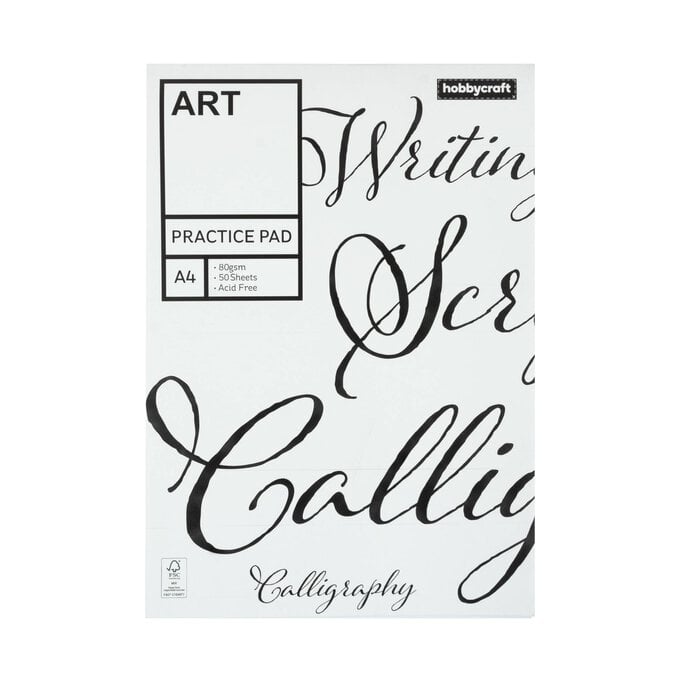 Calligraphy Practice Pad A4 50 Sheets image number 1