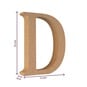 MDF Wooden Letter D 13cm image number 5