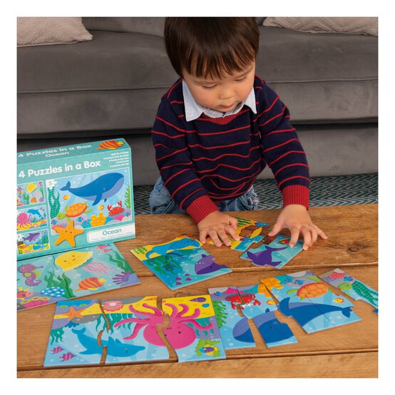 Galt Ocean 4 Puzzles in a Box image number 2