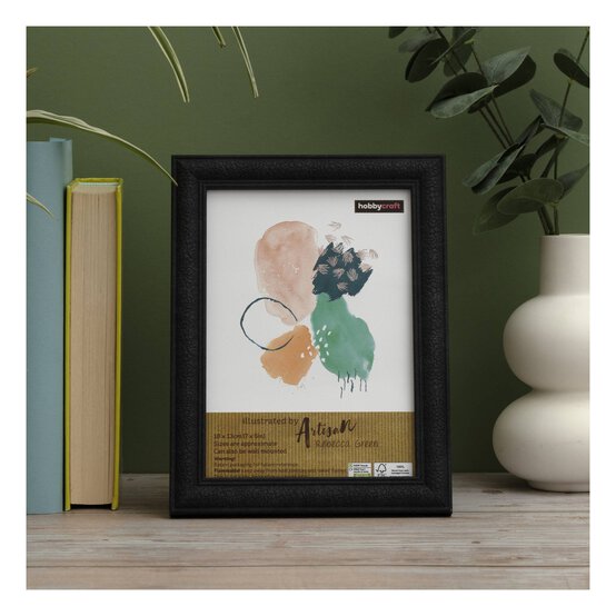 Black Textured Picture Frame 18cm x 13cm image number 2