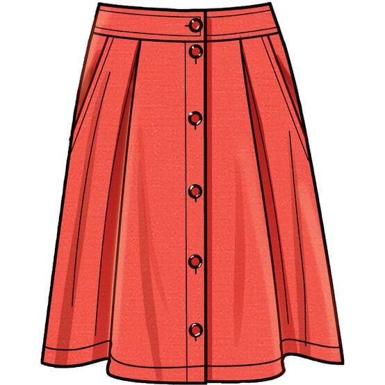 Simplicity Skirt in Three Lengths Sewing Pattern S9267 (10-18) image number 5