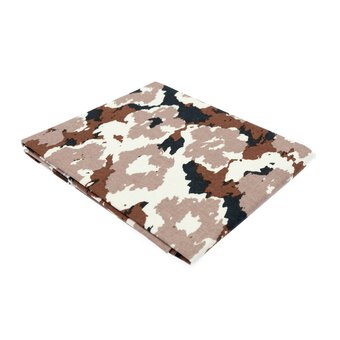 Brown Floral Camo Single Cotton Fat Quarter