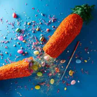 How to Make an Easter Carrot Piñata