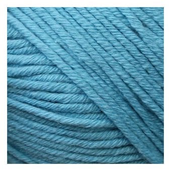 Knitcraft Bright Blue Cotton Blend Plain DK Yarn 100g image number 2