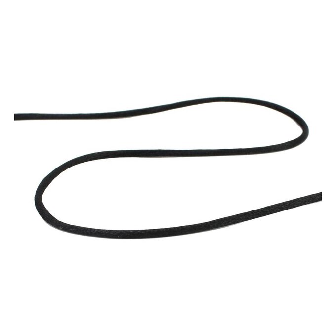 Black Ribbon Knot Cord 2mm x 10m | Hobbycraft