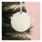 Hanging Ceramic Round Tree Decoration 6cm image number 1