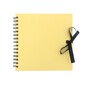 Spiral Bound Pastel Yellow Scrapbook 8 x 8 Inches image number 1