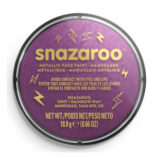 Snazaroo Electric Purple Metallic Face Paint image number 3
