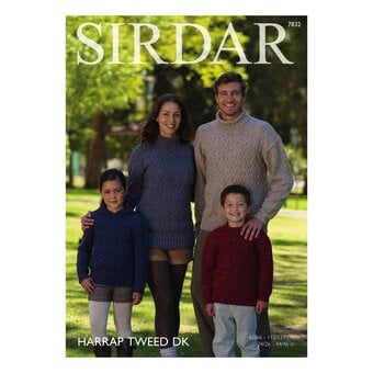 Sirdar Harrap Tweed DK Jumper Digital Pattern 7832