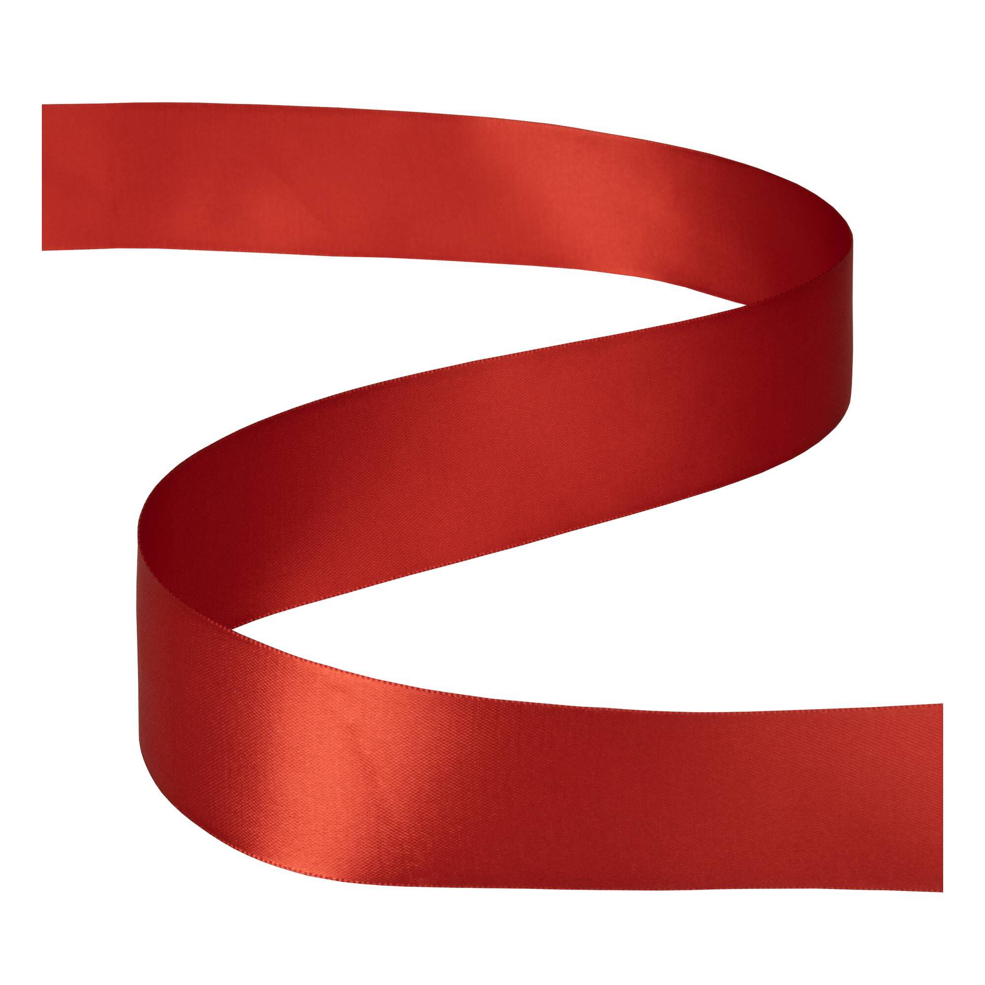 Red Double-Faced Satin Ribbon 36mm x 5m | Hobbycraft