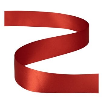 Red Double-Faced Satin Ribbon 36mm x 5m