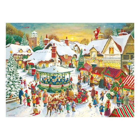 Ravensburger Christmas Collection Jigsaw Puzzles 500 Pieces 2 Pack image number 2