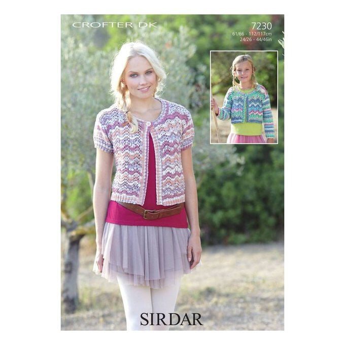 Sirdar Crofter DK Cardigans Digital Pattern 7230 image number 1