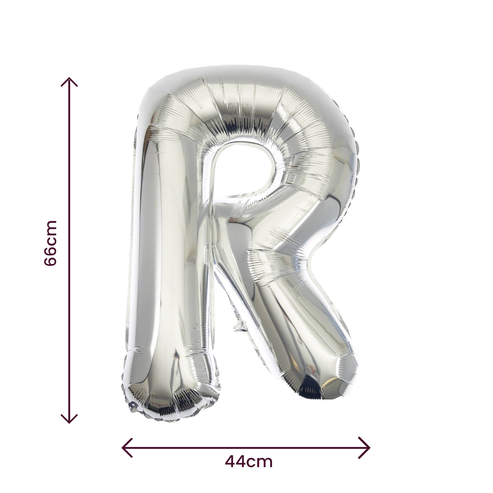 Silver Foil Letter R Balloon | Hobbycraft