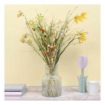 White Parsley Floral Spray 75cm