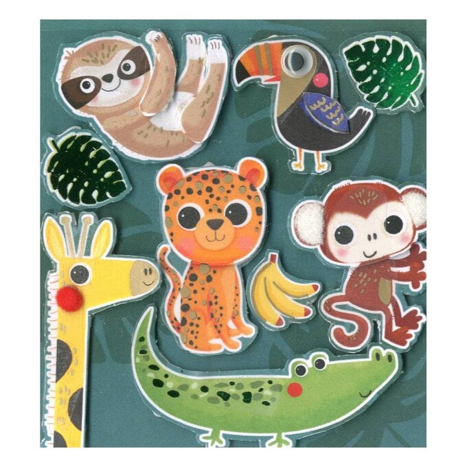 Express Yourself Jungle Animal Card Toppers 9 Pieces image number 1