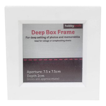 White Box Frame 7.5cm x 7.5cm