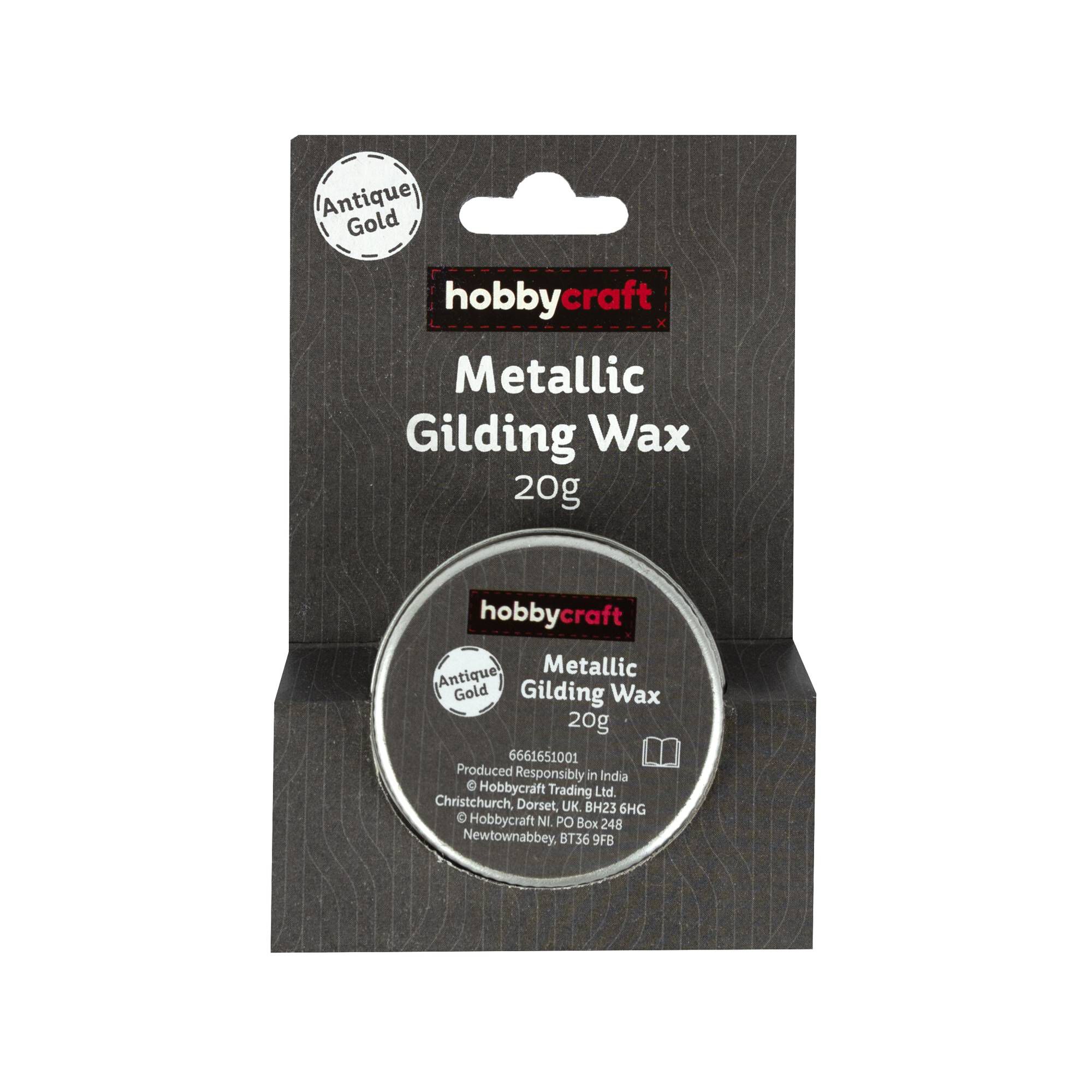 Antique Gold Metallic Gilding Wax 20ml Hobbycraft
