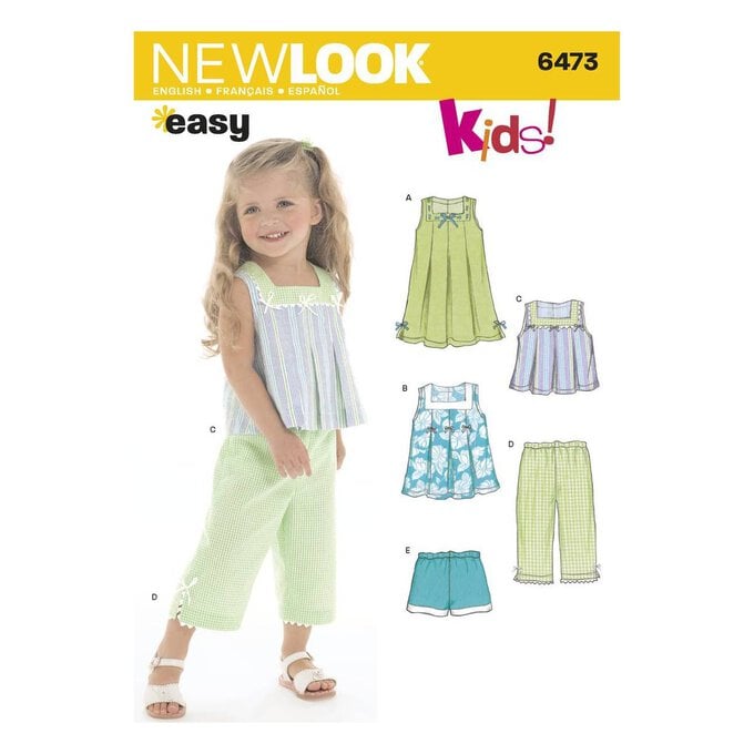 New Look Toddler's Separates Sewing Pattern 6473 image number 1