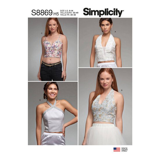 Simplicity Women's Top Sewing Pattern S8869 (R5 14-22) image number 1
