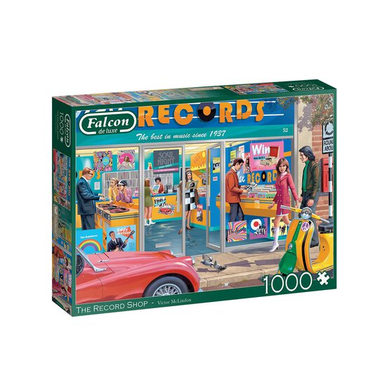 Falcon The Record Shop Jigsaw Puzzle 1000 Pieces image number 1