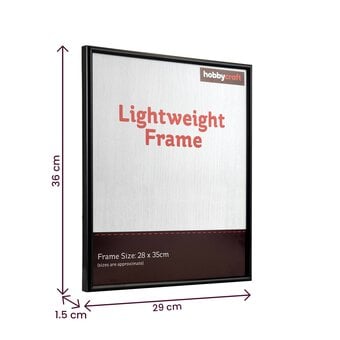 Black Lightweight Frame 28cm x 35cm image number 3