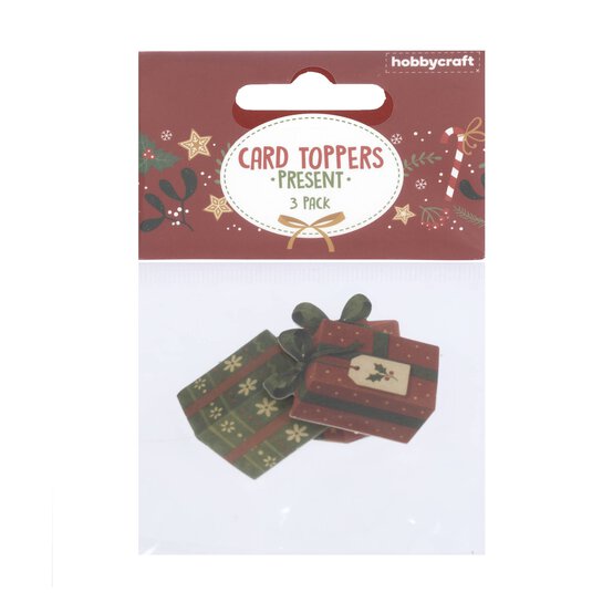 Christmas Present Card Toppers 3 Pack  image number 4