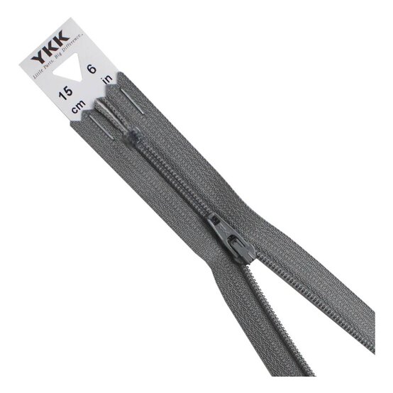 YKK Light Grey Dress and Skirt Zip 15cm image number 1