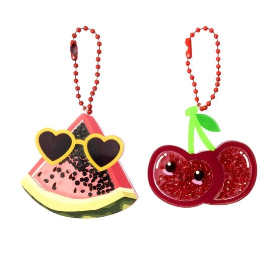 Melon and Cherry Keychains 2 Pack image number 1