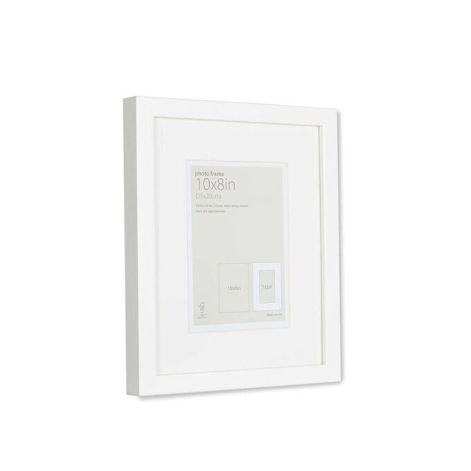 White Picture Frame 10 x 8 Inches Hobbycraft