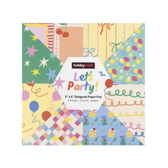 Let&rsquo;s Party Paper Pad 6 x 6 Inches 24 Pack image number 5