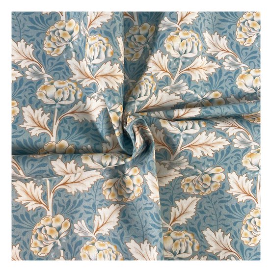 William Morris Peony Miniature Cotton Fabric by the Metre image number 1