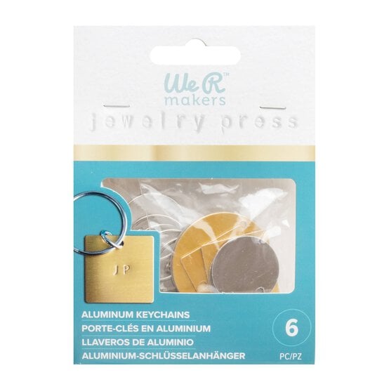 We R Makers Jewellery Press Aluminium Keychains 6 Pack image number 1