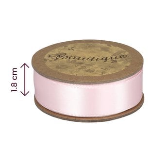 Light Pink Double-Faced Satin Ribbon 18mm x 5m image number 4