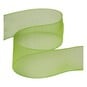 Lime Green Organza Ribbon 25mm x 5m image number 1