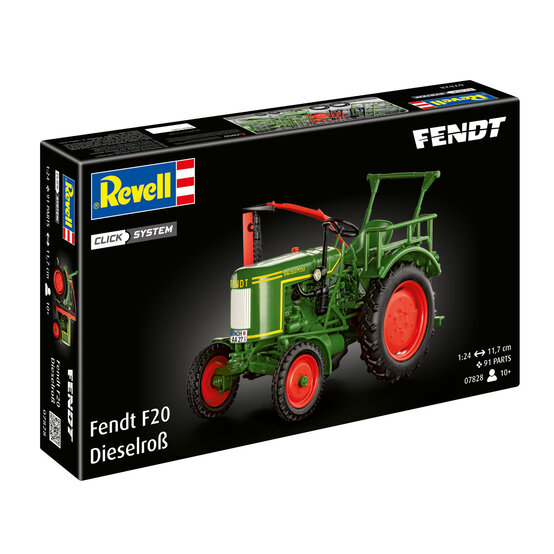 Revell Click System Fendt F20 Tractor Model Kit 1:24 image number 1