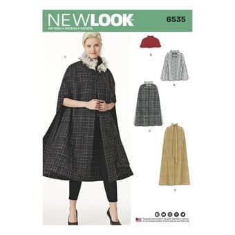New Look Women's Cape Sewing Pattern 6535