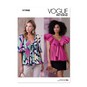 Vogue Women's Tops Sewing Pattern V1940 (A5 6-14) image number 1