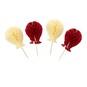 Honeycomb Balloon Cake Toppers 4 Pack image number 2