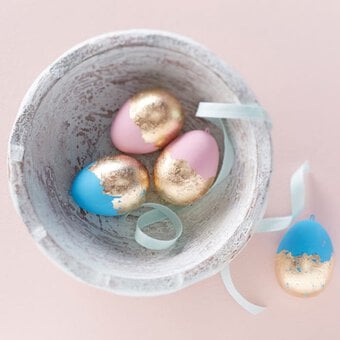 How to Make Foiled Ceramic Eggs