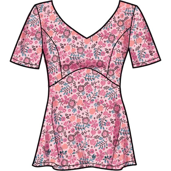 New Look Women's Top Sewing Pattern N6673 image number 3