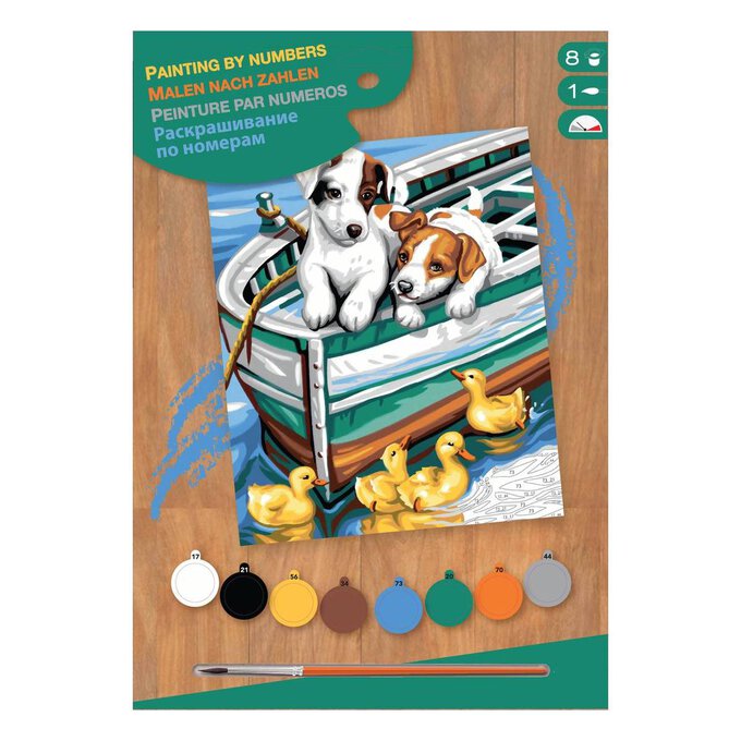 Junior Painting by Numbers Puppies and Ducks image number 1
