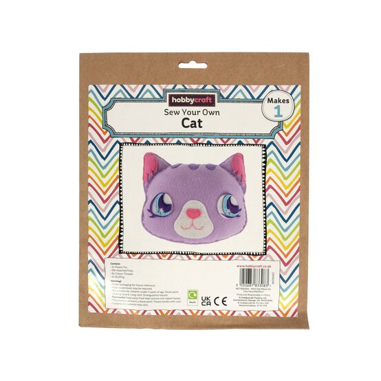 Make Your Own Cat Felt Pillow Kit  image number 4