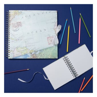 Spiral Bound Travel Scrapbook 6 x 6 Inches