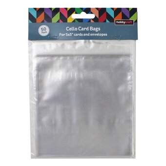 Clear Cello Bags 5 x 5 Inches 50 Pack